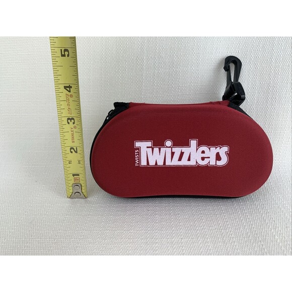 Twizzler‎ Candy Sunglasses Glasses Case - Red Zippered Pouch Backpack Clip New! - Picture 2 of 7